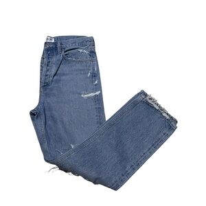 agolde revolve 90's jeans ripped distressed size 28